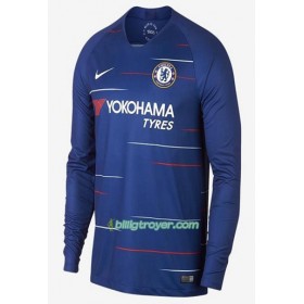 Billige Fotballdrakter Chelsea Hjemmedraktsett 2018/19 Langermet